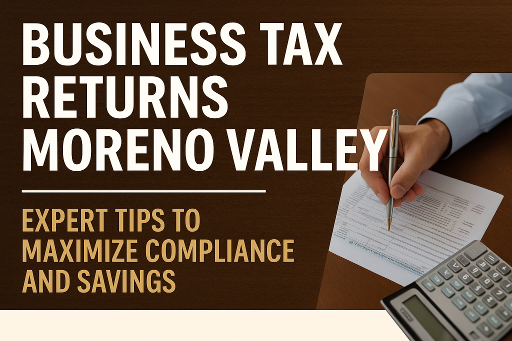 Business Tax Returns Moreno Valley – Expert Tips to Maximize Compliance and Savings